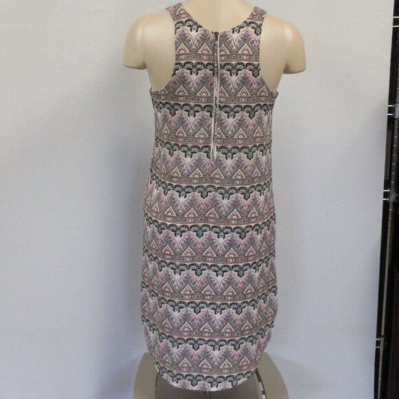 PINK REPUBLIC Sleeveless Bohemian Shift Dress Womens Sz S Black Pink Boho Print - Picture 5 of 12